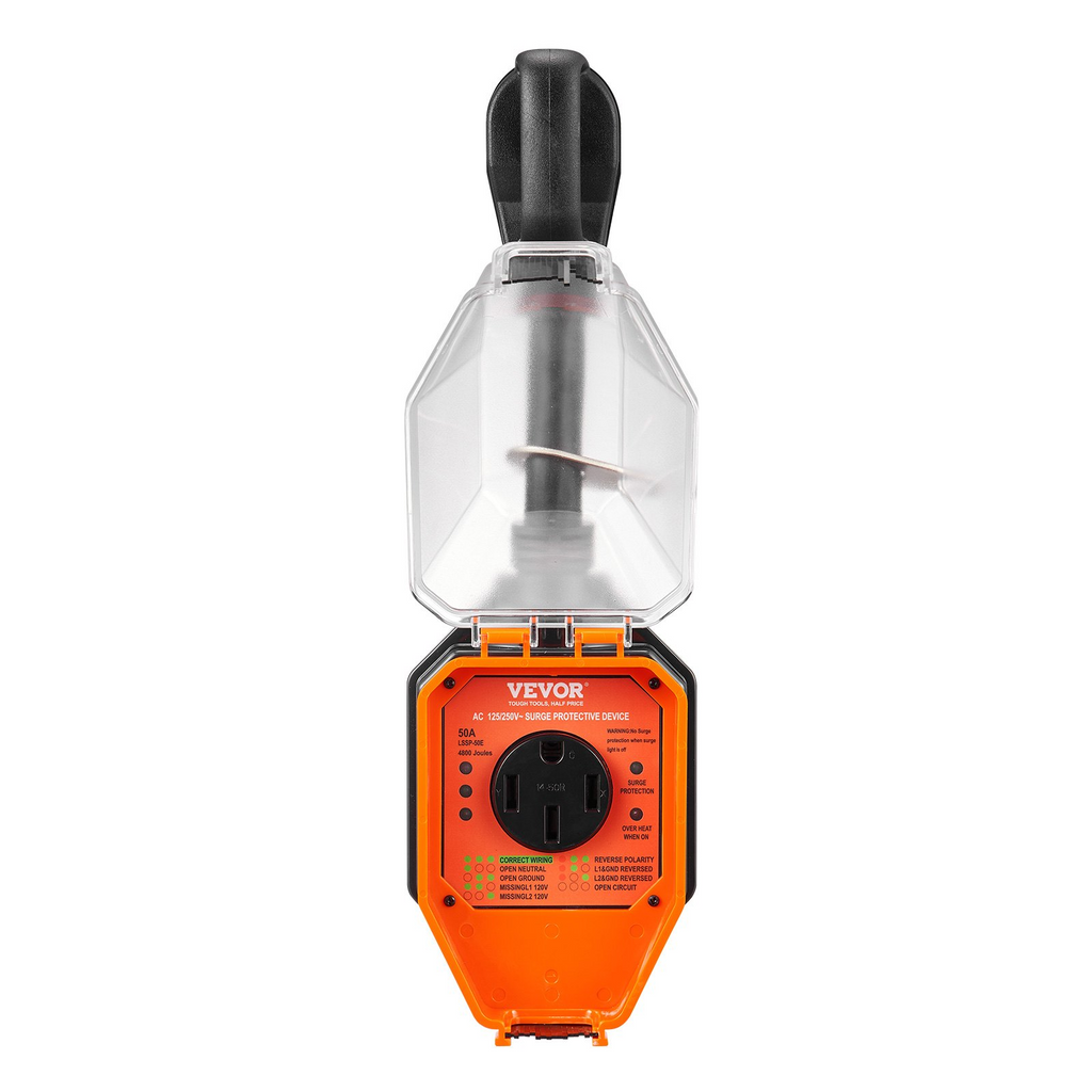 VEVOR Protector de sobretensiones para vehículos recreativos 50 A 4800 julios