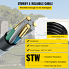 Cable de extensión para generador VEVOR de 50 pies 30 amperios cable de 4 cables calibre 10 cable de alimentación para generador de 125 V y 250 V con cierre giratorio (50 pies y 30 amperios)