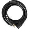 Cable de extensión para generador VEVOR de 50 pies 30 amperios cable de 4 cables calibre 10 cable de alimentación para generador de 125 V y 250 V con cierre giratorio (50 pies y 30 amperios)