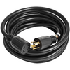 Cable de extensión para generador VEVOR de 50 pies 30 amperios cable de 4 cables calibre 10 cable de alimentación para generador de 125 V y 250 V con cierre giratorio (50 pies y 30 amperios)
