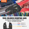Juego de herramientas de crimpado con trinquete VEVOR para conectores eléctricos aislados