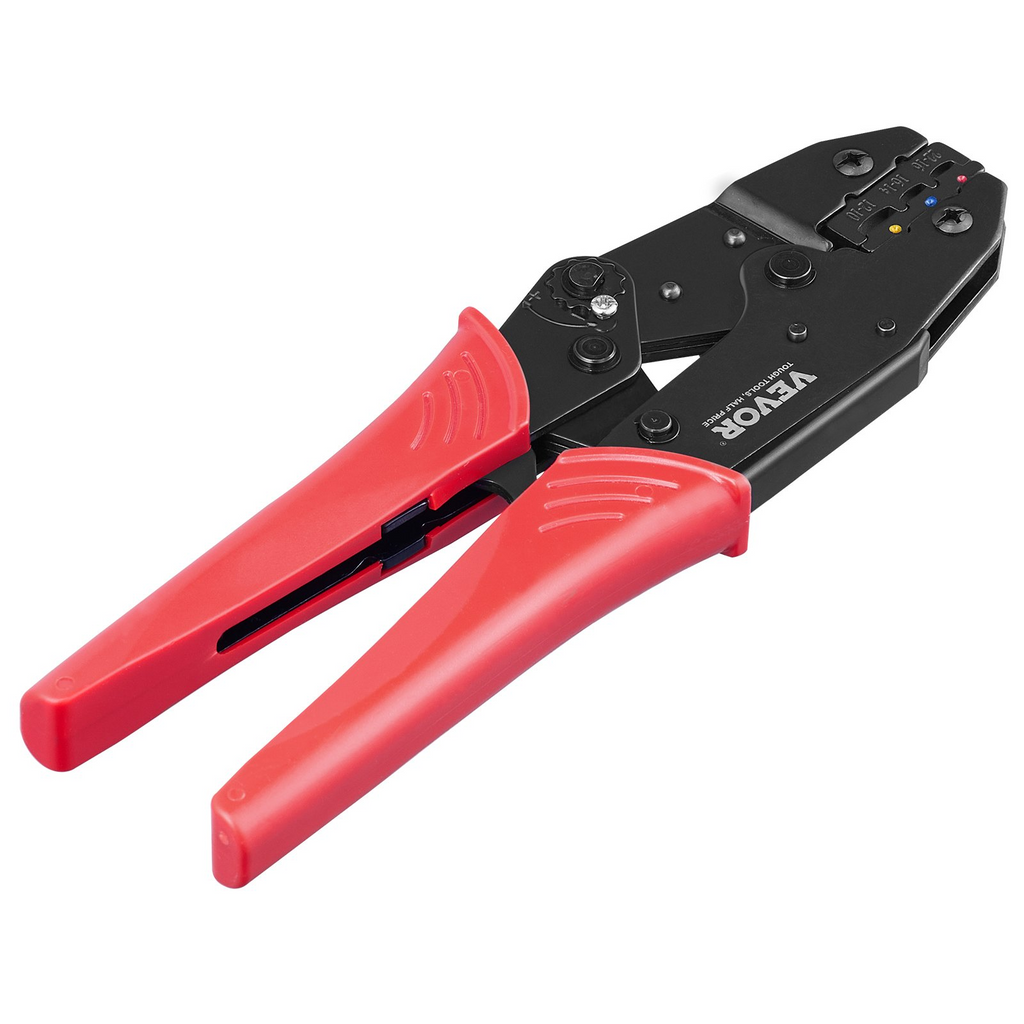 Juego de herramientas de crimpado con trinquete VEVOR para conectores eléctricos aislados