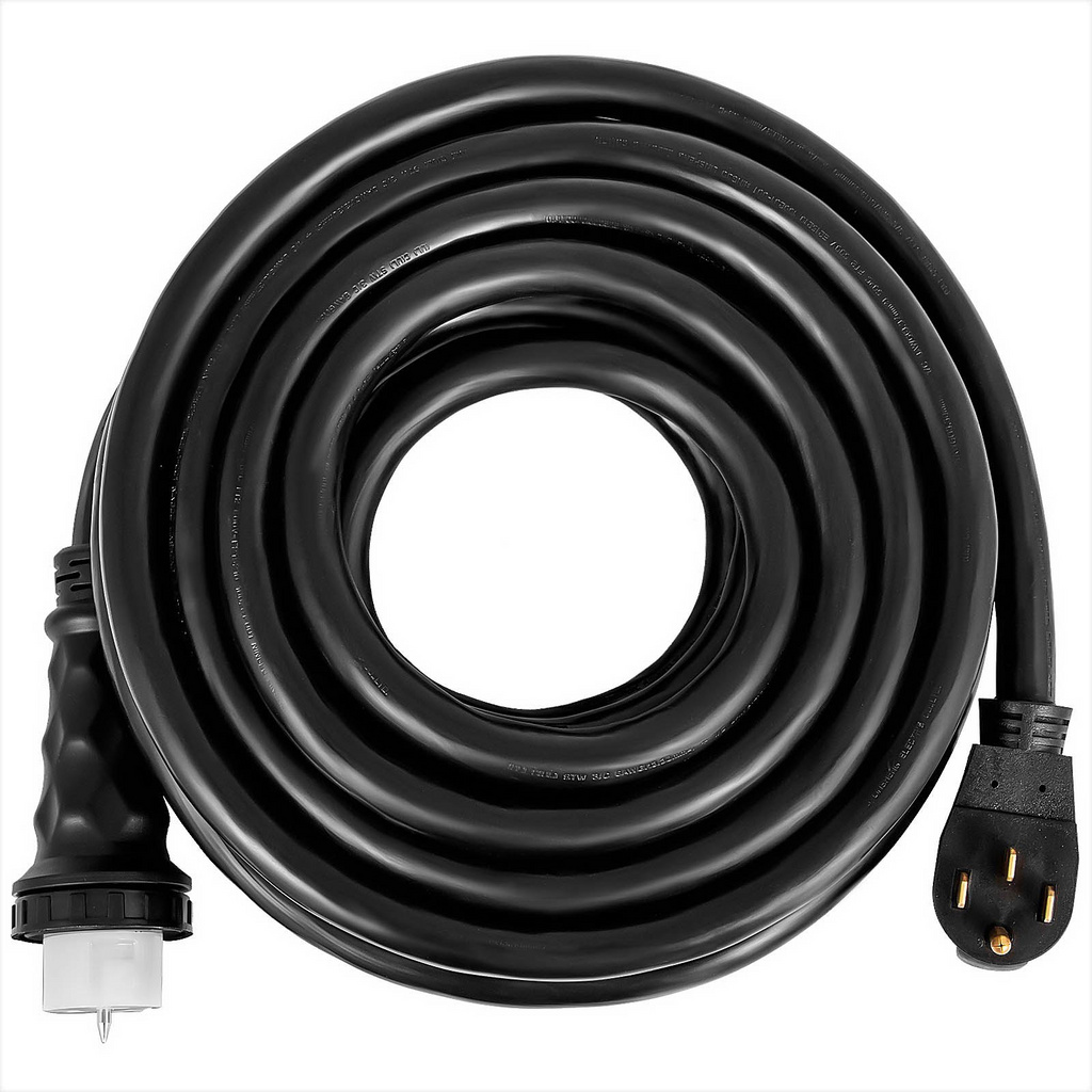 Cable de extensión para generador VEVOR de 10 pies 50 amperios para generador STW 6/3 + 8/1 para generador de 125 V y 250 V de bloqueo giratorio N14-50P SS2-50R CS6364