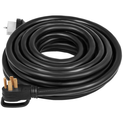 Cable de extensión para generador VEVOR de 20 pies y 50 amperios cable STW 6/3 + 8/1 para generador de 125 V y 250 V