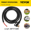 Cable de extensión para generador VEVOR de 25 pies 50 A calibre 6 STW 6/3+8/1