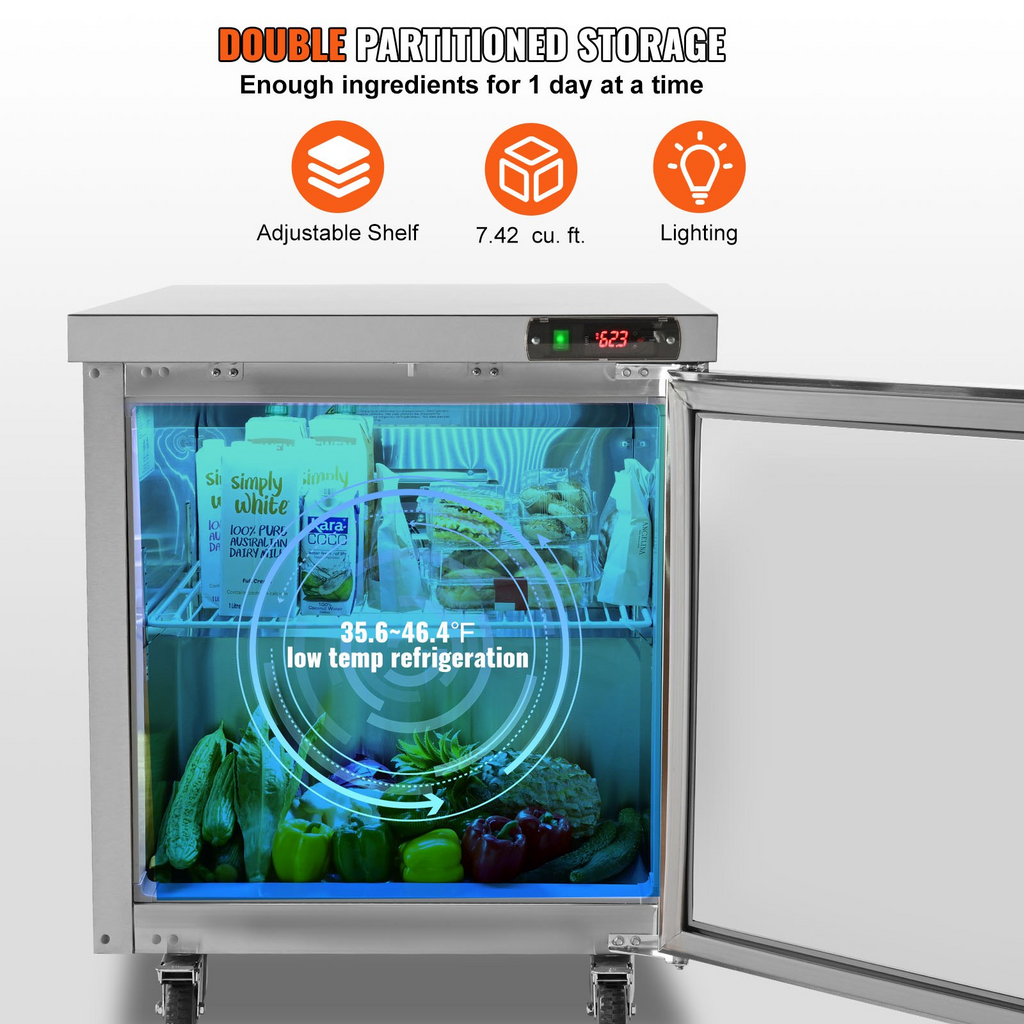 Refrigerador comercial VEVOR de 28"