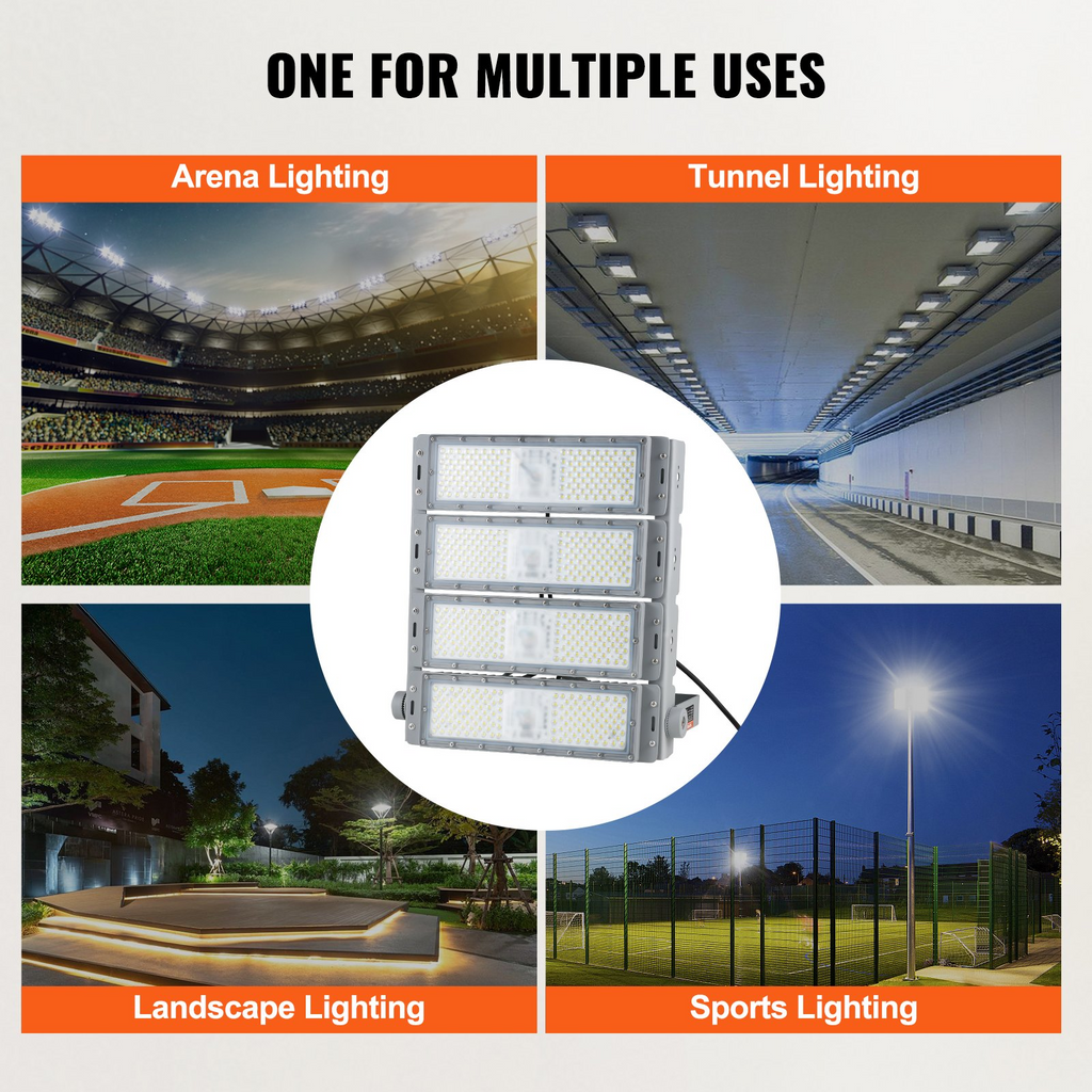 Foco LED para estadios 400 W 35 000 lm luz LED de inundación 6500 K l IP65
