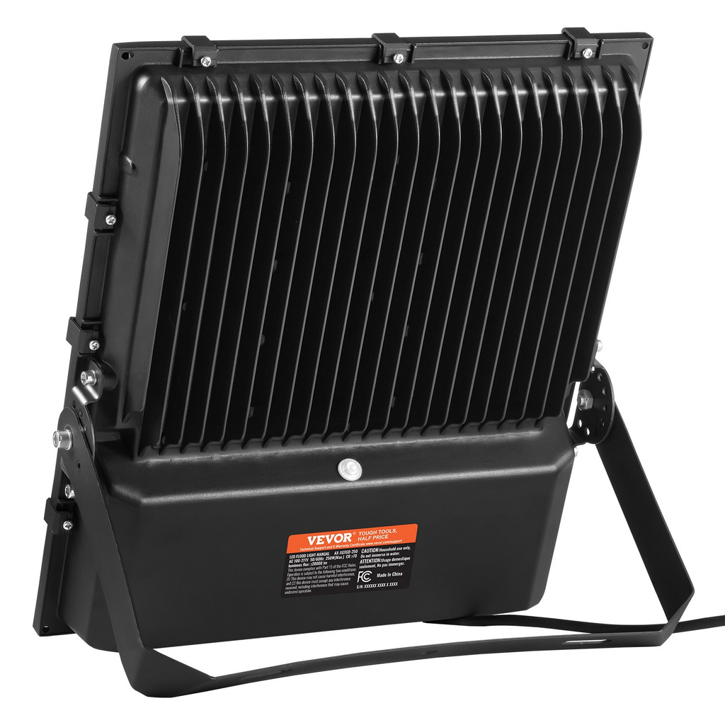 Foco LED para estadios VEVOR 250 W 28 000 lm luz LED de inundación 6500 K luz blanca diurna IP65