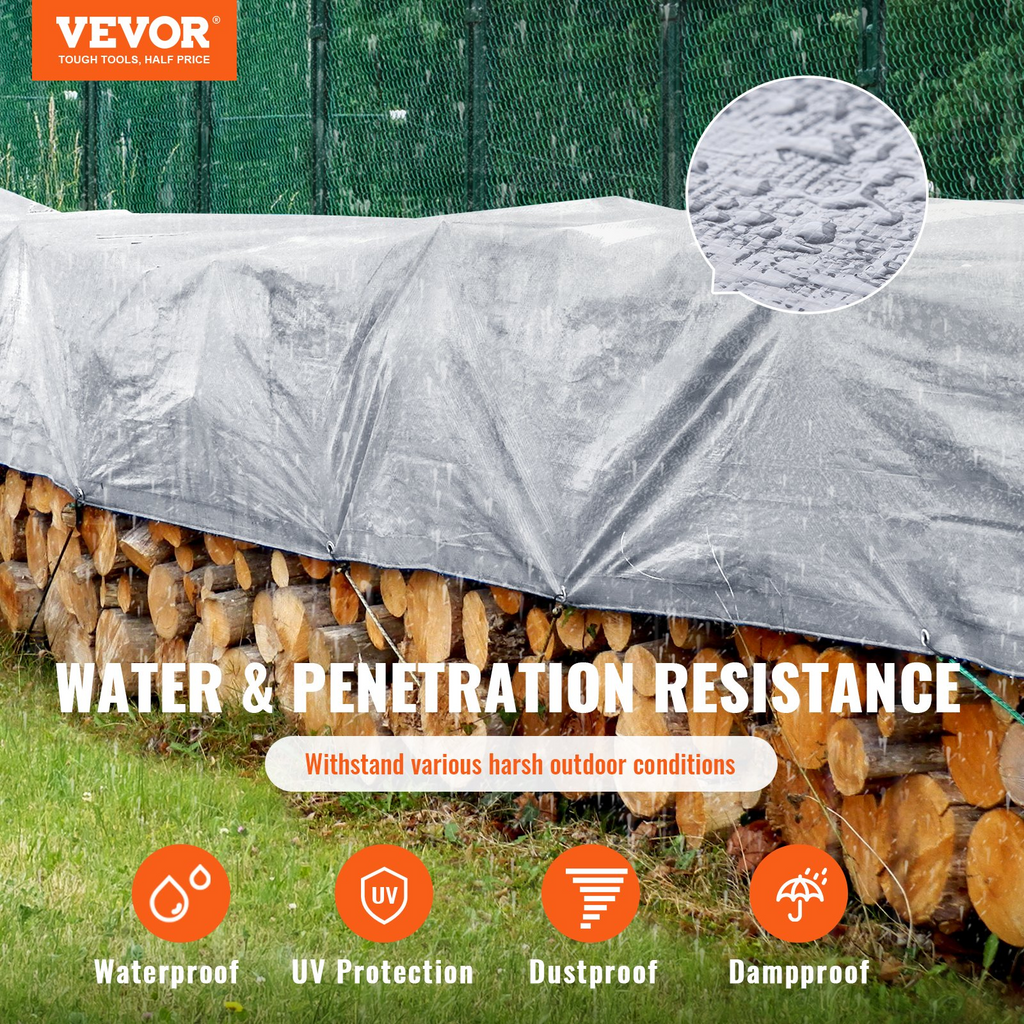 VEVOR Lona impermeable de 16 x 20 pies