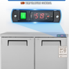 Refrigerador comercial VEVOR de 48"  12,85 pies cúbicos de espesor 2 puertas con cerradura