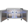 Refrigerador comercial VEVOR de 48"  12,85 pies cúbicos de espesor 2 puertas con cerradura