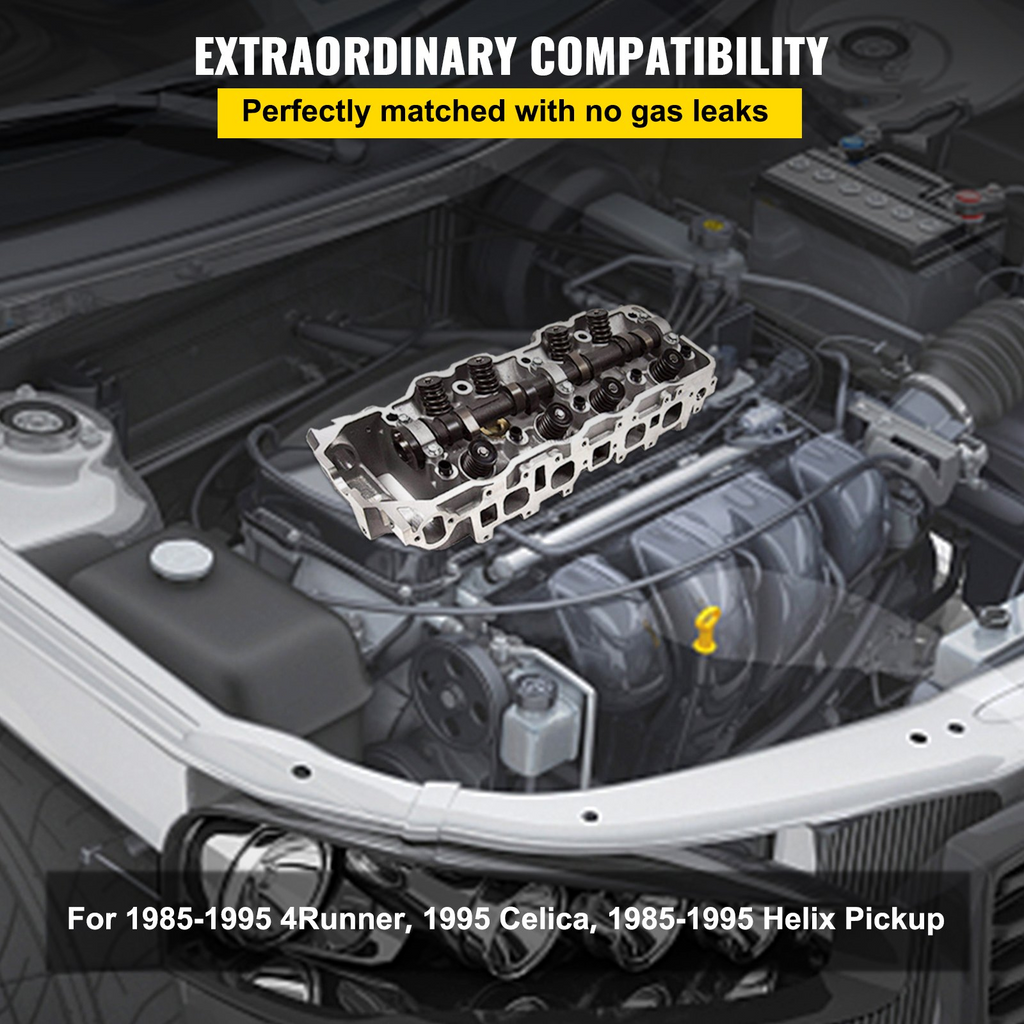 Culata completa VEVOR para camioneta 4Runner Speed 85-95 22R 22RE 22RE 2.4L SOHC