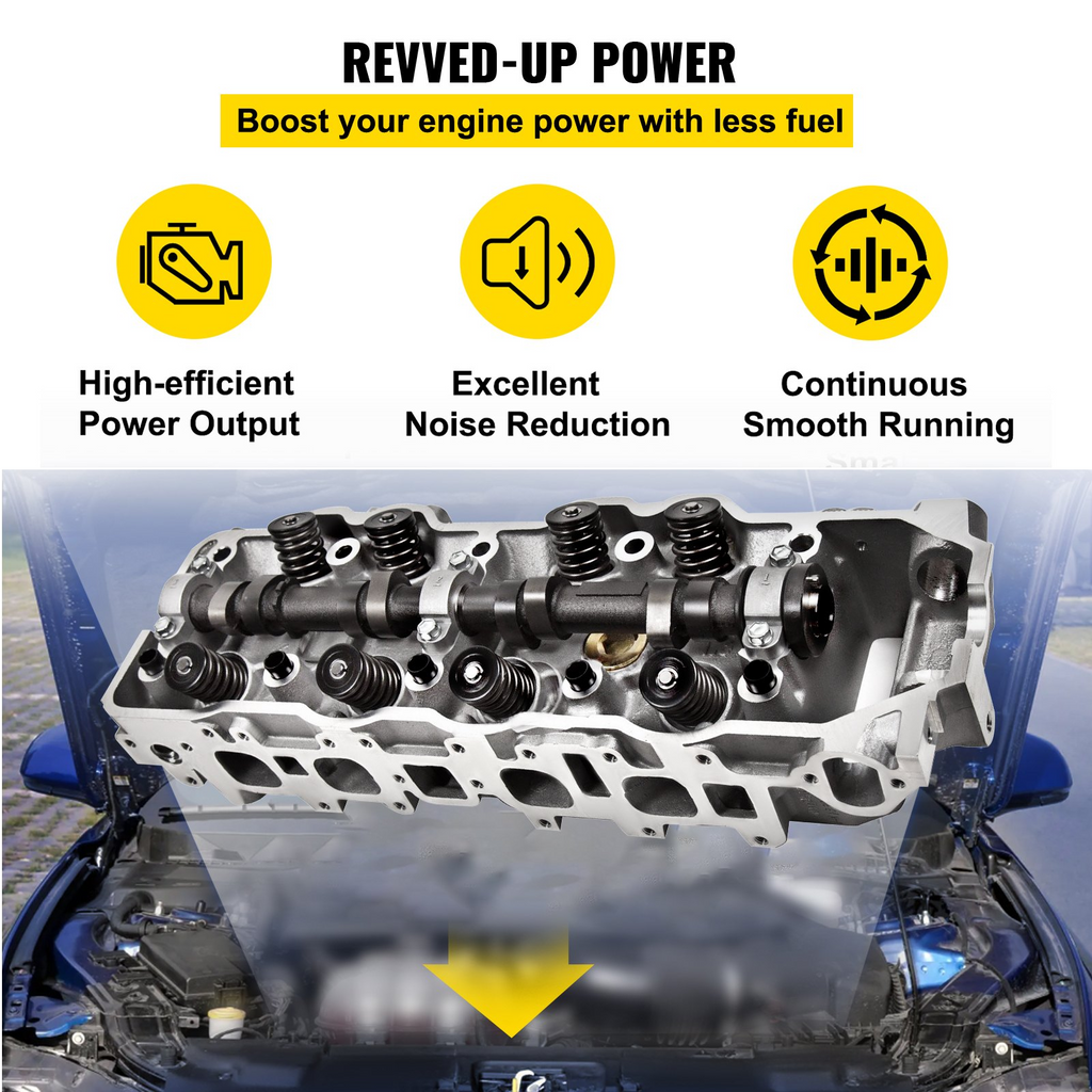 Culata completa VEVOR para camioneta 4Runner Speed 85-95 22R 22RE 22RE 2.4L SOHC