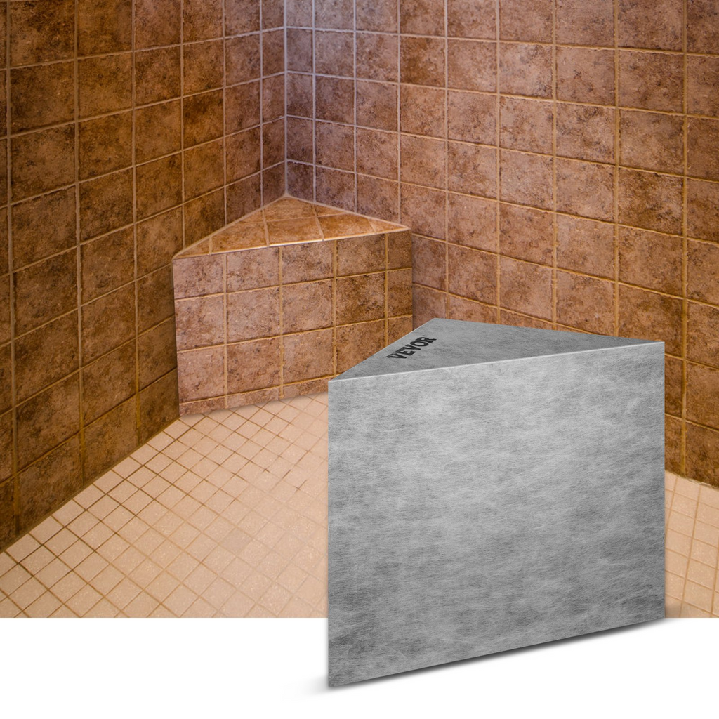 Asiento de ducha con azulejos VEVOR 22,4" x 16" x 20"