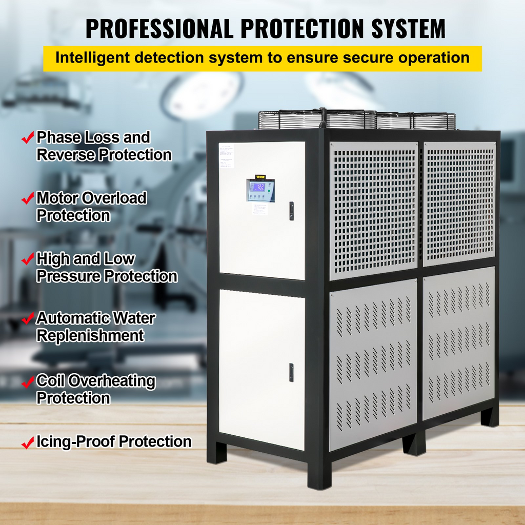 Enfriador de agua VEVOR de 15 toneladas de capacidad de 15 HP