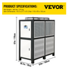 Enfriador de agua VEVOR de 15 toneladas de capacidad de 15 HP