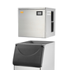 VEVOR Máquina para hacer hielo comercial 360 libras/24 horas con contenedor de almacenamiento grande de 330,7 libras 700 W