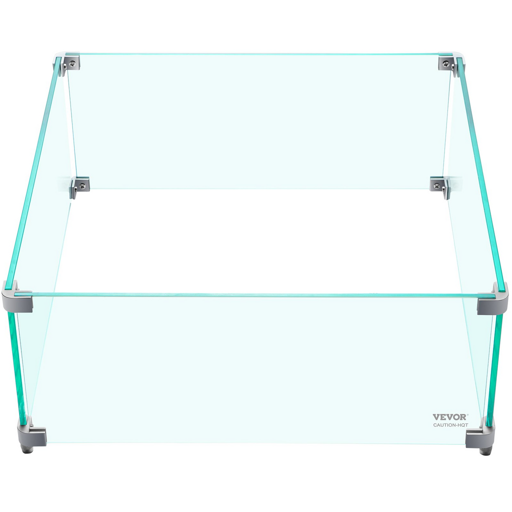 VEVOR  protector de viento de vidrio de 14 x 14 x 6 pulgadas de 0,3" de espesor