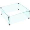 VEVOR  protector de viento de vidrio de 14 x 14 x 6 pulgadas de 0,3" de espesor