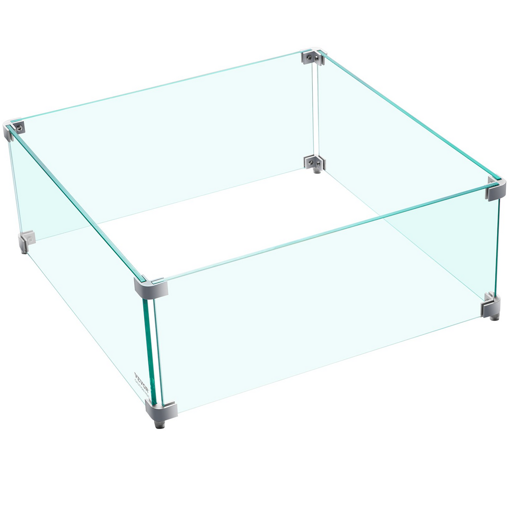 VEVOR  protector de viento de vidrio de 14 x 14 x 6 pulgadas de 0,3" de espesor
