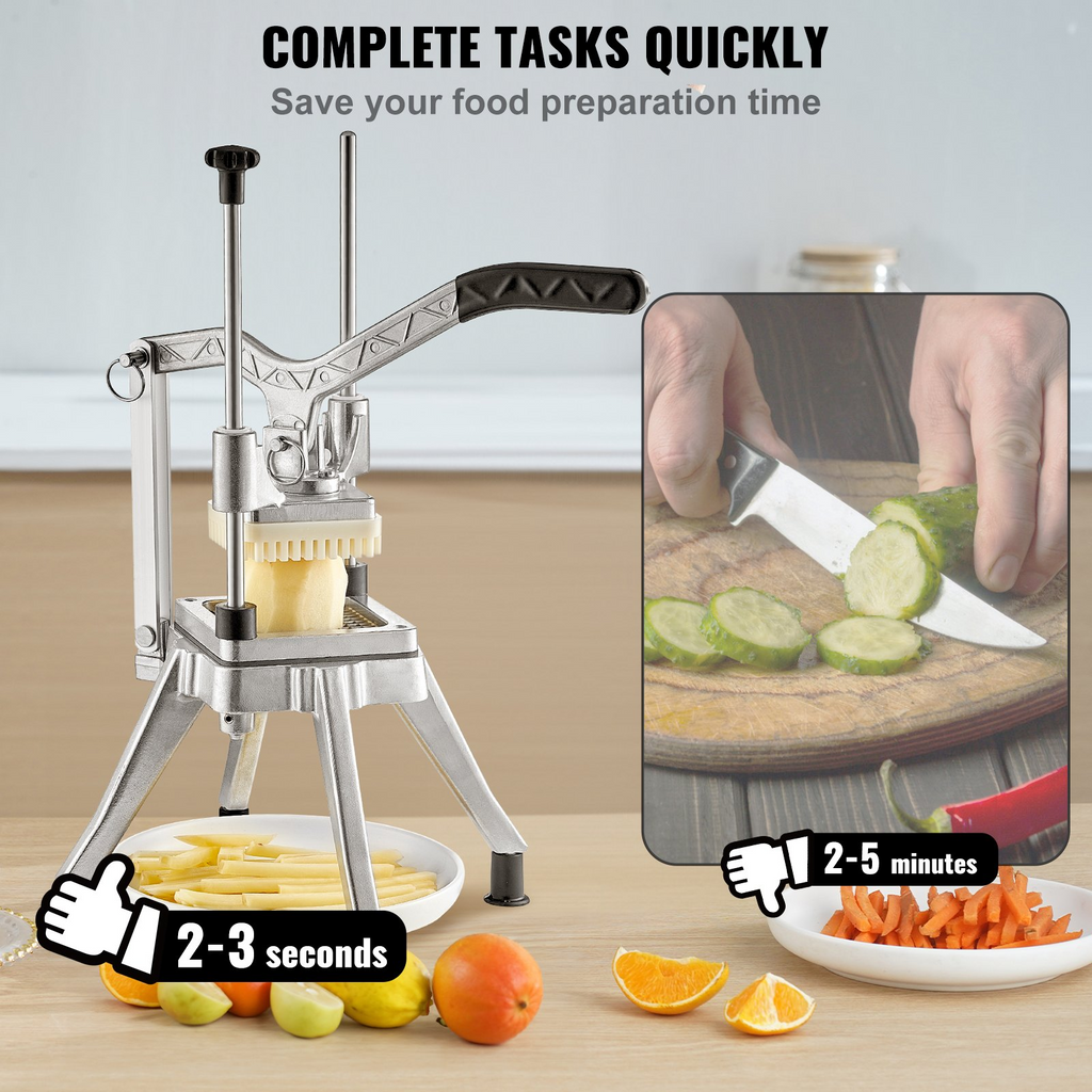 VEVOR Picadora de frutas y verduras comercial cuchilla de 1/2″