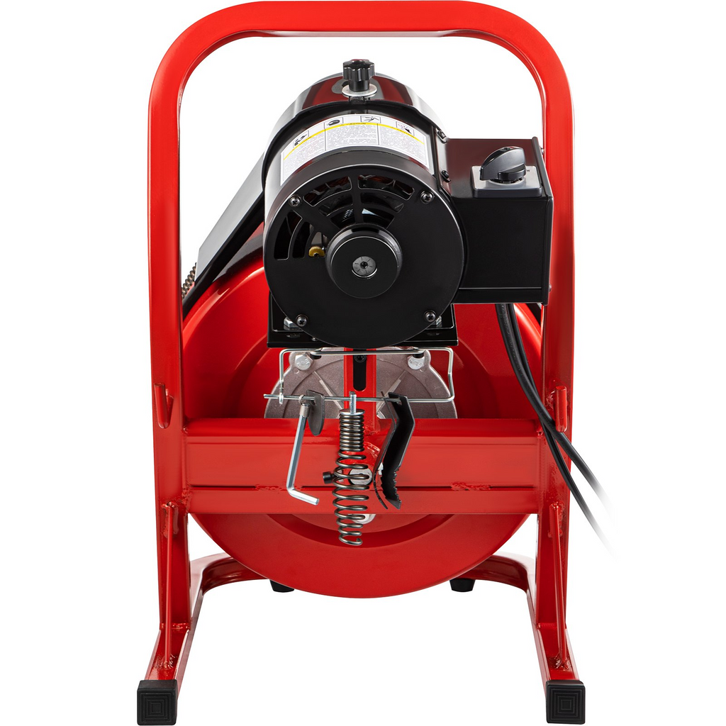 VEVOR - Desatascador de desagües eléctrico de 22 MTS x 1/2 pulgada, 370 W, desatascador de desagües portátil con cortadores e interruptor de pie activado por aire para tuberías de 2 a 4 JH2
