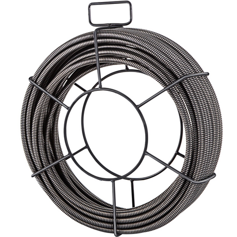Cable de limpieza de desagües VEVOR de 22 MTS x 3/8 pulgadas, cable de núcleo sólido, cable de alcantarillado, barrena de drenaje, limpiador de cables, serpiente, tubería de obstrucción, cable de limpieza de desagües JH2