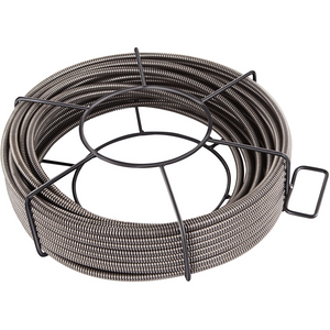 Cable de limpieza de desagües VEVOR de 15mts  x 1/2 pulgada, cable de núcleo sólido, cable de alcantarillado, barrena de drenaje, limpiador de cables, serpiente, tubería de obstrucción, cable de limpieza de desagües JH2