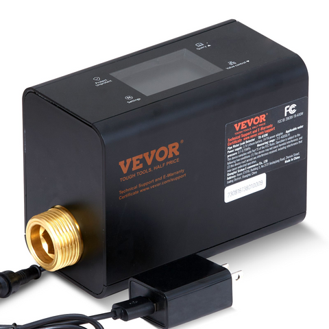 VEVOR Detector de fugas de agua inteligente y apagado automático rango de medición de 2,0 a 4000 l/h 6 modos