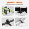 Portabicicletas plegable VEVOR para 2 bicicletas con montaje de enganche para automóvil