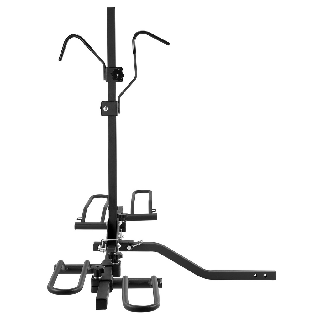 Portabicicletas plegable VEVOR para 2 bicicletas con montaje de enganche para automóvil