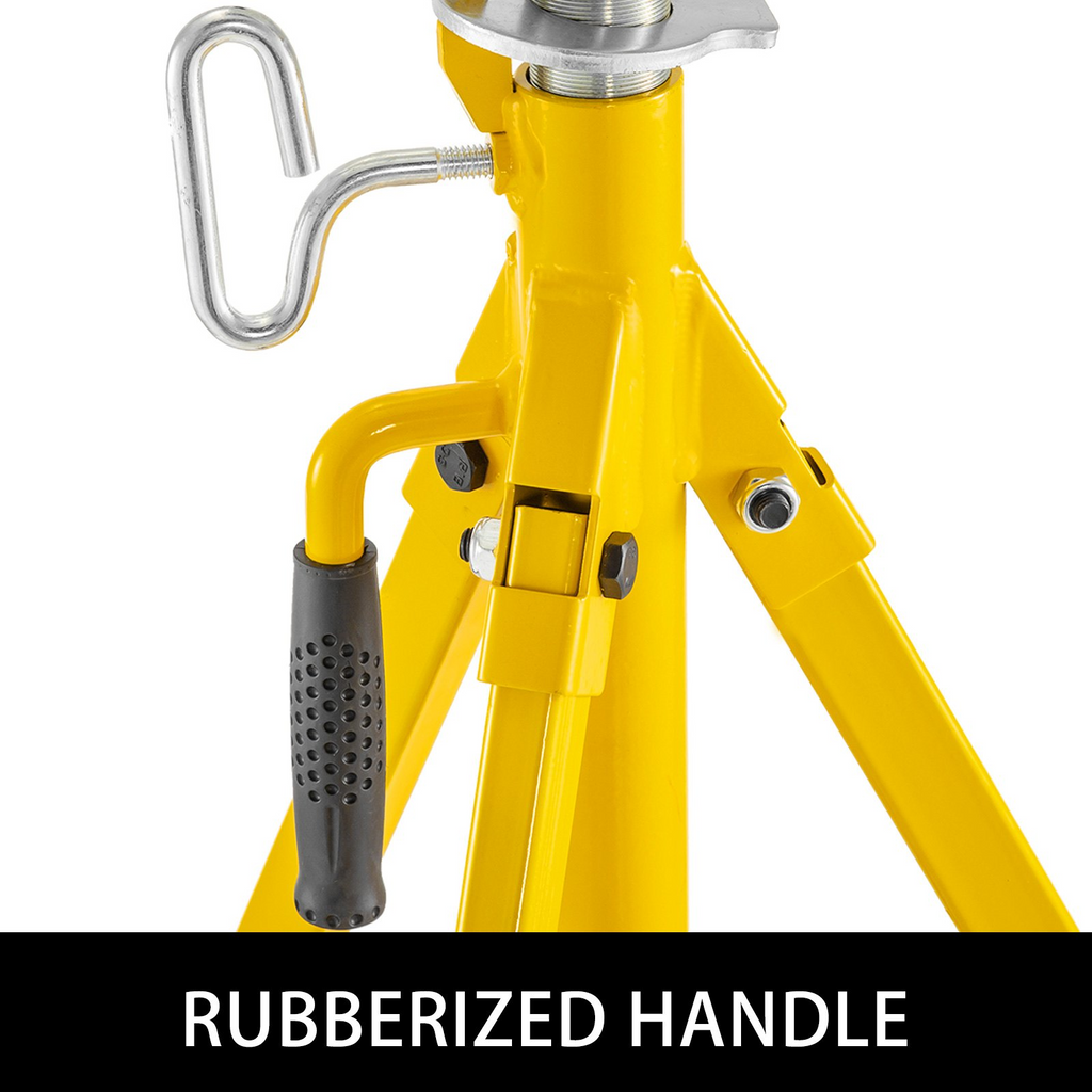 Soporte para tubos con rodillos de 0,5 a 12" altura ajustable capacidad de 2500 lb para tubos de 32" a 55"