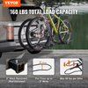 Portabicicletas de enganche VEVOR para 2 bicicletas capacidad máxima de 160 libras