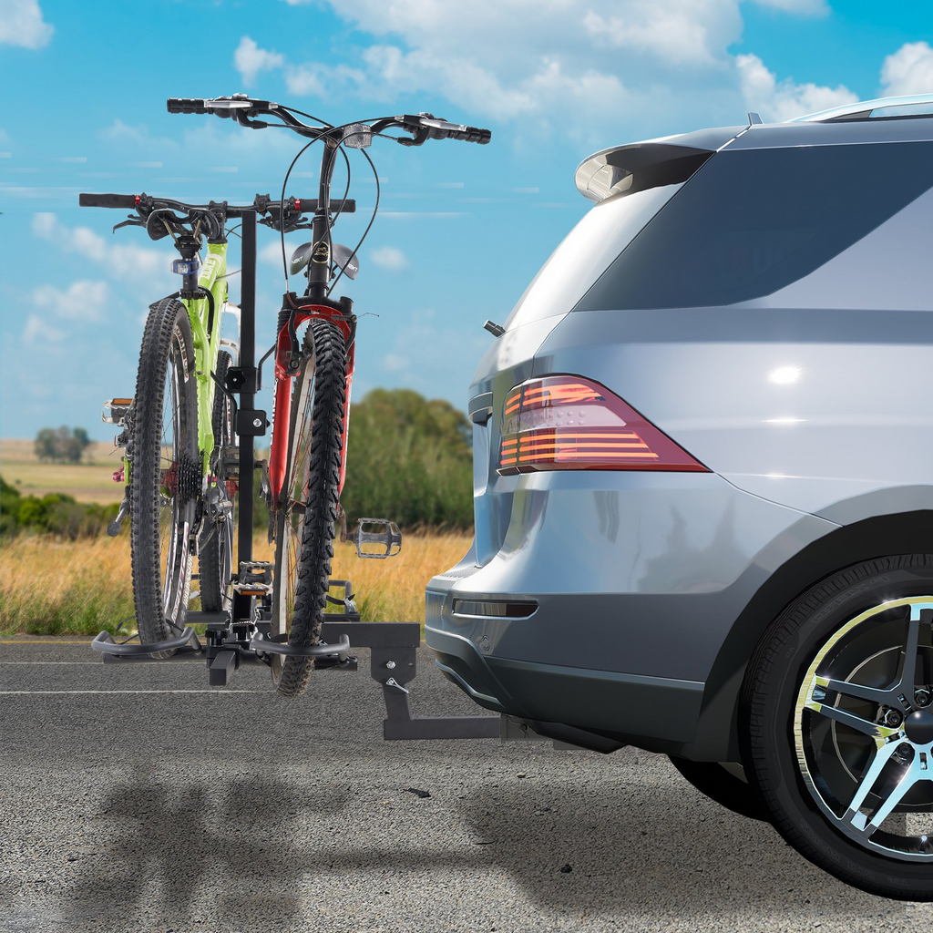 Portabicicletas de enganche VEVOR para 2 bicicletas capacidad máxima de 160 libras