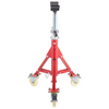 Soporte para tubos VEVOR con cabezal en V altura ajustable de 20 a 37" con ruedas capacidad de 882 lb soportes portátiles plegables de 1/8" a 12"