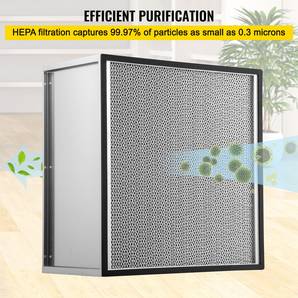 Filtro de repuesto HEPA VEVOR  de 24'' x 24'' x 11,5'' filtro estándar 99,97 %