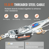 Cabrestante VEVOR capacidad de tracción de 5 toneladas (11 023 lb) cable de acero de 11,5 pies 3 ganchos