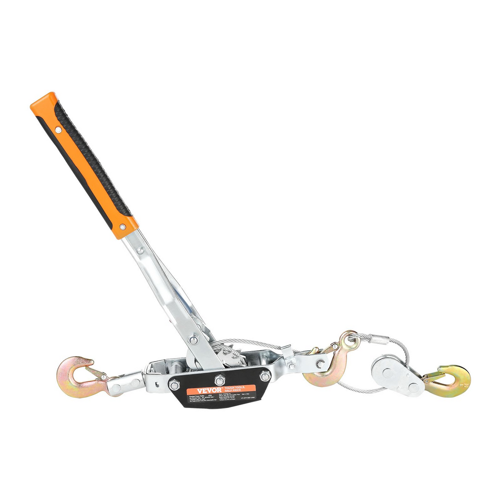Cabrestante VEVOR capacidad de tracción de 5 toneladas (11 023 lb) cable de acero de 11,5 pies 3 ganchos
