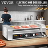 Máquina para Calentar Salchichas de Acero Inoxidable de 750 W con Control de Temperatura Dual Capacidad para 12 Hot Dogs 5 Rodillos