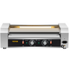 Máquina para Calentar Salchichas de Acero Inoxidable de 750 W con Control de Temperatura Dual Capacidad para 12 Hot Dogs 5 Rodillos