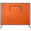 Cortina para soldar VEVOR 6' x 8' con marco de metal y 4 ruedas