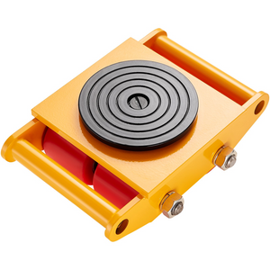 Patines para maquinaria industrial (4 unidades, 17 637 libras/8 toneladas) con 4 ruedas de PU y tapa antideslizante con rotación de 360°
