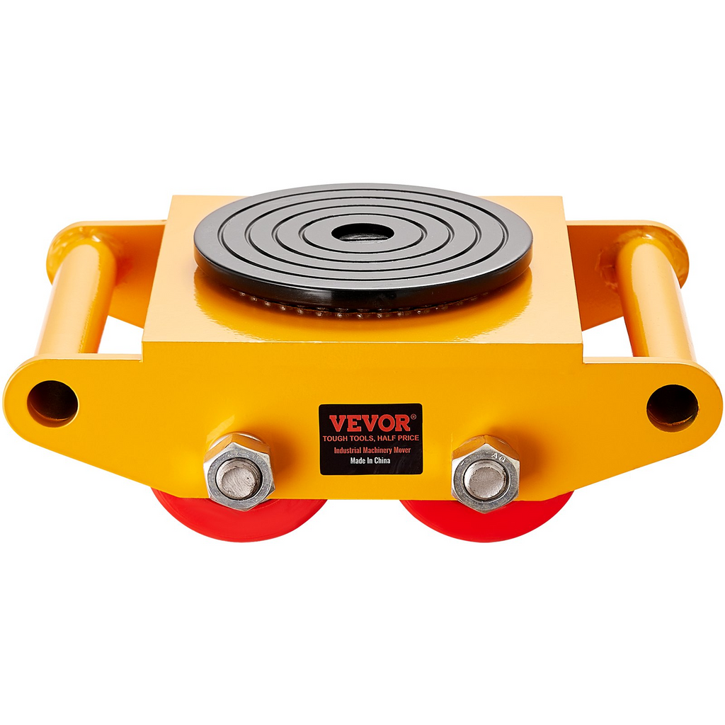 Patines para maquinaria industrial (4 unidades, 17 637 libras/8 toneladas) con 4 ruedas de PU y tapa antideslizante con rotación de 360°