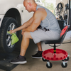 VEVOR Asiento con ruedas capacidad de 300 libras altura ajustable de 18" a 23"