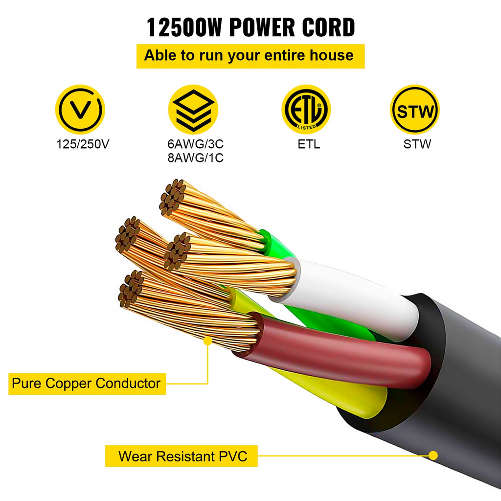 VEVOR Cable de extensión para RV de 30 pies y 50 amperios