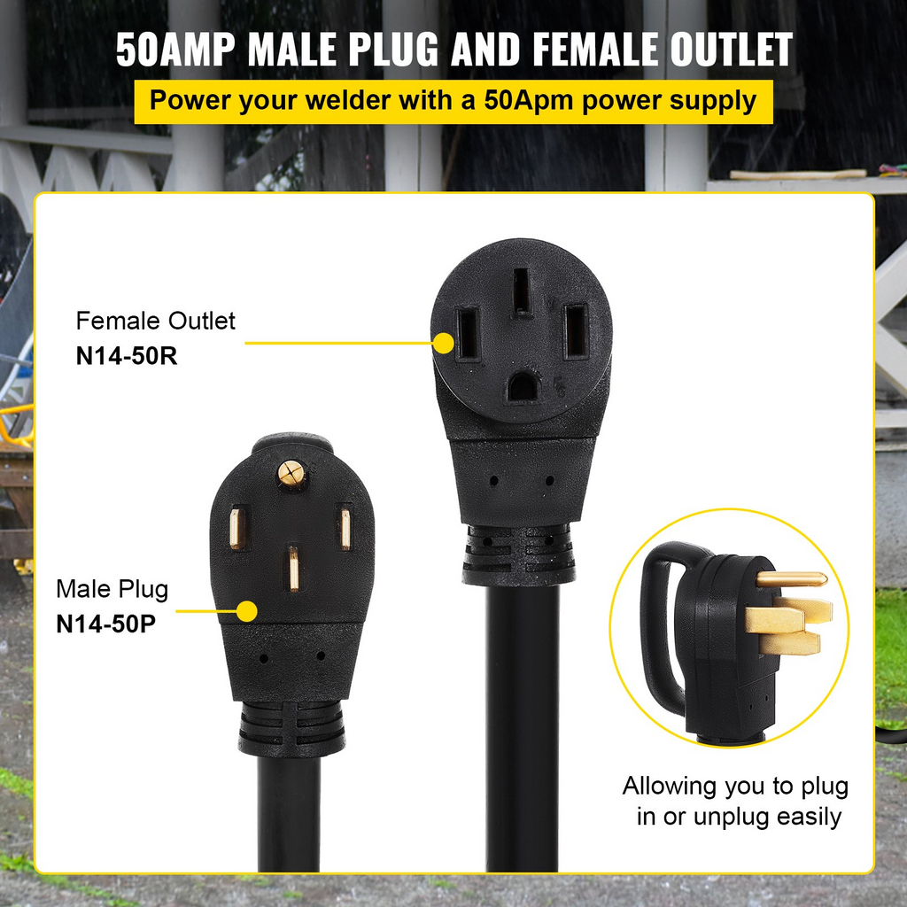 VEVOR Cable de extensión para RV de 30 pies y 50 amperios