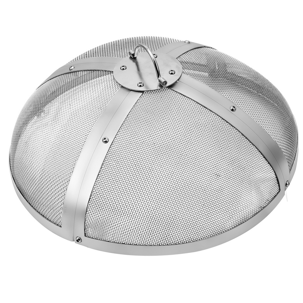 VEVOR - Pantalla protectora redonda para fogatas de 20"