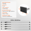 Barra de carga VEVOR con trinquete ajustable de 89" a 104" con capacidad de 309 lb