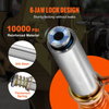 Acoplador de pistola de grasa VEVOR alta presión de 10 000 PSI bloqueo de 6 mordazas punta de pistola de grasa de liberación rápida con limpiador de accesorios de manguera/Zerk