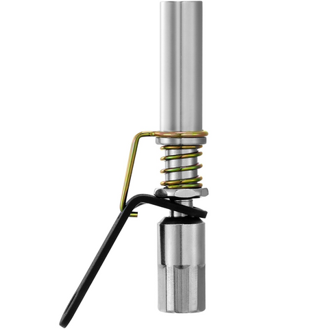 Acoplador de pistola de grasa VEVOR alta presión de 10 000 PSI bloqueo de 6 mordazas punta de pistola de grasa de liberación rápida con limpiador de accesorios de manguera/Zerk